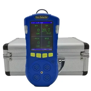 Industrial 4-in-1 Gas Detector for EX O2 CO H2S with Audible Visual and Vibration Alarms