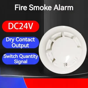 Industrial DC24V Smoke Detector with Dry Contact Output for Electrical Cabinets and Power Stations
