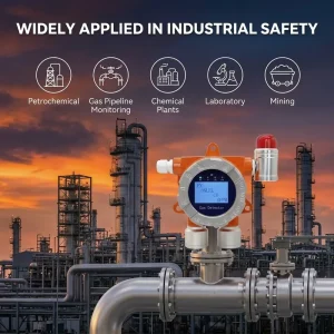 Industrial Digital Multi-Gas Detector Alarm H2S CH4 2-in-1 24V Fixed Hazardous Area Safety