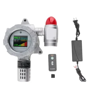 Industrial Dust Detector Explosion Proof Dust Concentration Alarm Detector with Remote Control 100 240V US Plug