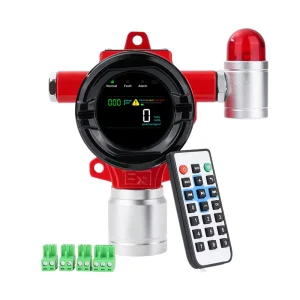 Industrial Fixed Gas Leak Detector for O3 Ozone R32 Refrigerant DR600 Model ATEX Certified Sound & Light Alarm