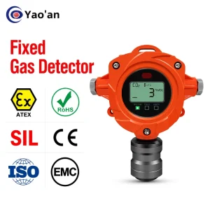 Industrial Fixed LED Display Combustible and Toxic Gas Leak Monitoring Alarm