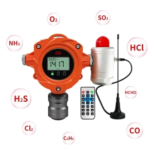 Industrial Fixed LED Display Gas Detector for Combustible and Toxic Gas Leak Monitoring with Alarm