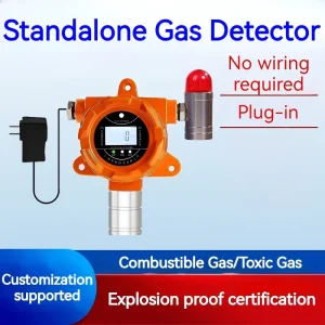 Industrial Gas Detector with 4-20mA and RS485 Output for Combustible, Oxygen, and Argon Gas Alarms