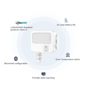 Industrial IoT Temperature and Humidity Sensor Temperature Data Logger Lorawan Lora BLE Bluetooth Temperature Smart Sensor