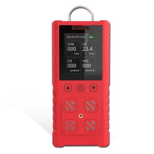 Industrial Portable LEL O2 Cl2 HCl Combustible CO H2S Gas Detector for Chemical Plants