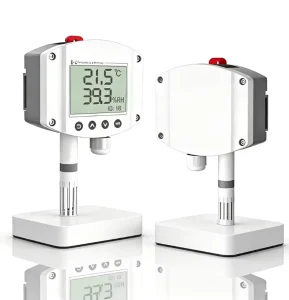 Industrial RS485 Temperature and Humidity Transmitter Wall Mount with LCD Display and ±0.3°C Accuracy for Warehouse and Factory