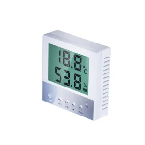 Industrial Temperature Humidity Sensor with 0.5C Accuracy, RS485 Communication, LCD Display, and -40-80C Operating Range