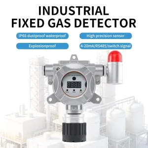 Industrial Toxic and Combustible Gas Detector Fixed R134A SF6 SO2 Cl2 O2 O3 NO2 PH3 NH3 CH4 CO2 H2 H2S
