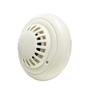Industrial Use Factory High Sensitivity 4 Wire Photoelectric Smoke Detector 80dB Alarm DC9 28V Relay Output White ABS Plastic