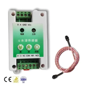 Industrial Water Immersion Sensor with Leak Detection Rope, RS485, Smart Home and Industrial Automation Use