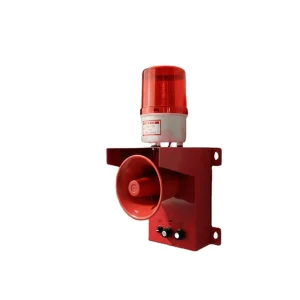 Industrial Waterproof Audible Visual Alarm with Adjustable Tones Volume Flashing Light