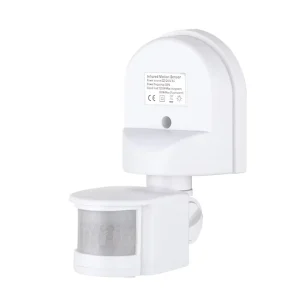 Infrared Motion Sensor IP44 Wall Sensor 12m Detection Range 180° Detection Angle 110-220V Indoor/Outdoor