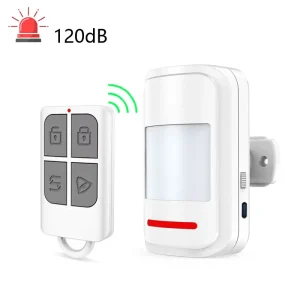 Infrared PIR Motion Sensor Human Movement Alarm 2 Modes 120dB 433MHz Remote Control