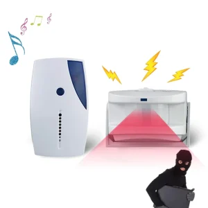 Infrared PIR Motion Sensor Wireless Doorbell and Visitor Chime with Driveway Alarm