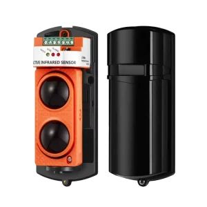 Infrared Photoelectric Perimeter Burglar Alarm 4CH Frequency Selectable DC12V/24V Portable Fence Detector