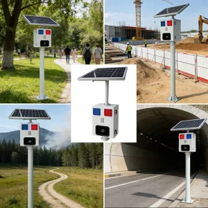Infrared Sensor Solar Alarm PC Speaker IP65 5-10m Adjustable Detection Voice Prompt Long Battery