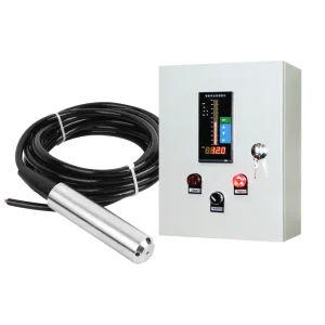 Input Type Level Transmitter for Water tank Level Sensor Probe with Display Controller Alarm System