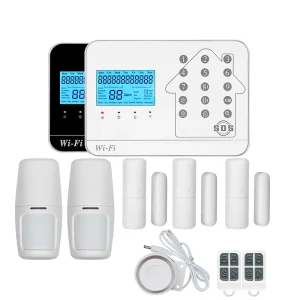 Intelligent 2G 3G 4G Wireless Alarm GSM System 2.4G WiFi Home Security Alarm System Support IOS Android APP