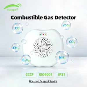 Intelligent Gas Leakage Monitor Buzzer LED Flash Alarm Contact Relay Output Auto Valve Cut Off Household Protection Equipment