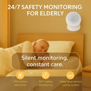 Intelligent Health Care System Security Alarm PIR Motion Sensor Caregiver Notification for Wireless GFSK 433 868 915MHz