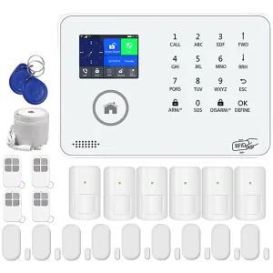 Intelligent Home Alarm System 4G WiFi Signal Detector Motion Sensor Camera Dual Network Burglar Security Kit