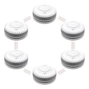 Interconnected Smoke Alarms 10 Year Battery Smoke Detectors with EN14604