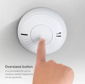 Interlinked Photoelectric Smoke Detector with Test Button 3V Battery 85dB Smoke Alarm AS3786 Certified