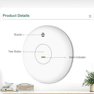 Interlinked Waterproof Smoke Detector Fire Alarm for Home with EN50291RF Alarm System