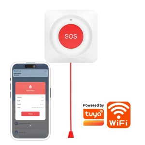J02 Smart Wireless SOS Emergency Call Button WiFi Button for Elderly Children and Patients Safety Alert and Assistance