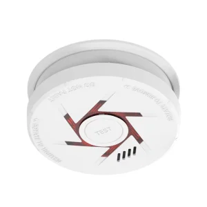 JBE TSS915A White Photoelectric Fire Smoke Alarm with 10 Year Battery EN14604 Compliant 85dB Alarm