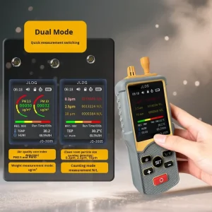 JD 3005 Dust Particle Counter Detector PM2.5 PM10 Weight Counting Mode Dual mode 5 channel