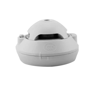 JIATAI 3V Battery Operated Ceiling Mounted Fire Alarm with Smoke Detection High Pitched Siren & 75cd Light Easy Installation