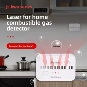 JT-KWA ABS Combustible Gas Detector Household Kitchen Natural Gas Sound Alarm 2-4 m Detection Range NB-IoT LORA 4G-CAT.1 Network