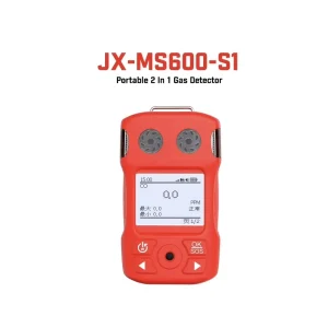 JX MS104K S2 Portable 2 in 1 Multi Gas Detector Smart 4G Wireless Gas Analyzer with GPS SOS Fall Alarm