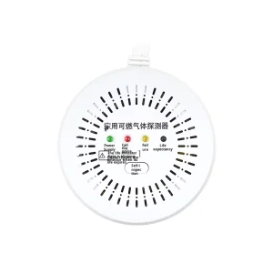 JY810 Photoelectric Gas Leak Detector 85dB Alarm Tamper Alarm White Natural Gas LPG Detector