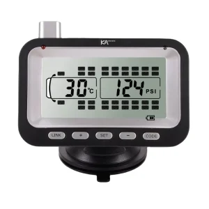 KA-330 Truck TPMS Digital Tire Pressure Monitoring System with Internal Sensors, BLE 5.0, 2.4GHz, IP67 Waterproof
