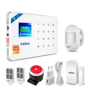 KERUI W181 Works with Tuya Home WiFi Alarm Wireless GSM Security Alarm System With Motion Detector Anti theft Alarm System