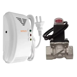 KONLEN KL Sensor Natural LPG Gas Detector Methane CH4 Leak Alarm Sensor Shut Smart Solenoid Valve DN20 15 Automatic Control Home
