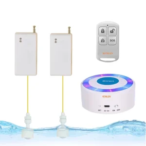 KONLEN Wireless 433mhz ABS Water Leak Sensor Float Ball Level Detector Alarm Siren Bathroom Pool Overflow Leakage Detection
