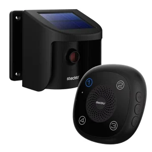 Kerui Brand New Wireless PIR Motion Sensor Alarm Solar Driveway Motion Sensor Alarm with Led Flash Light