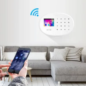 Kerui Multi Language APP WIFI 4G RFID GSM Home Office Burglar Security Alarm System With Wireless Sensors