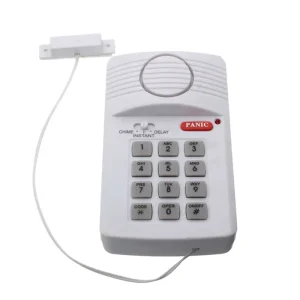 Keypad Door and Window Alarm System with Panic Button for Home and Garage