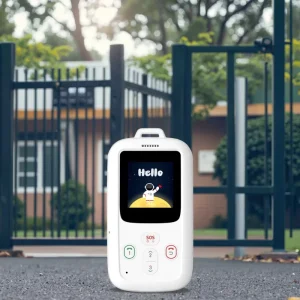 Kids & Elderly SOS Alarm Button GPS Tracker with LBS Positioning 4G Smart Phone Student ID Card Real Time Tracking
