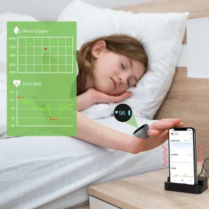 KidsO2 Child Sleep Apnea Monitor Pulse Oximeter With Alarm