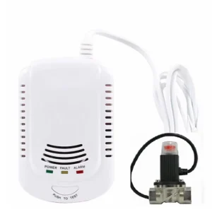Kitchen Gas Leak Detector with CH4 Detection and Solenoid Valve Support