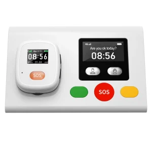 L04 Elderly Alarm System with SOS Emergency Help Senior Fall Detection GPS Tracker Telecare Alarm System
