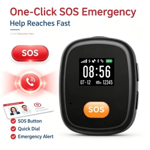 L15 Pro GPS Smart Pendant One-Click SOS Button Personal Locator Dementia & Elderly Emergency Safety Tracker