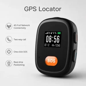 L15Pro Tracker Device Locator Fall Alert GPS LBS GSM WiFi Real time Location Tracking Long Battery Life Home & Away Mini Pendant