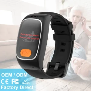 L16pro Square IP67 Elderly Smart Watch with Fall Detection GPS Tracker SOS Alert and Activity Tracking